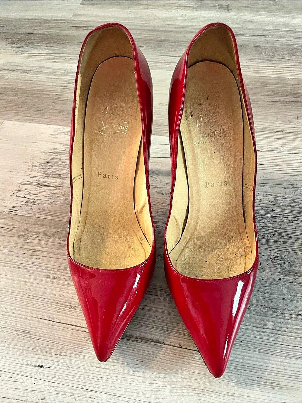 Christian Louboutin So Kate 120 Patent Leather Pumps Red Patent Pointed-Toe